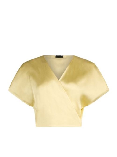 Satin crossover top Liu Jo | CA6306T522A.09090